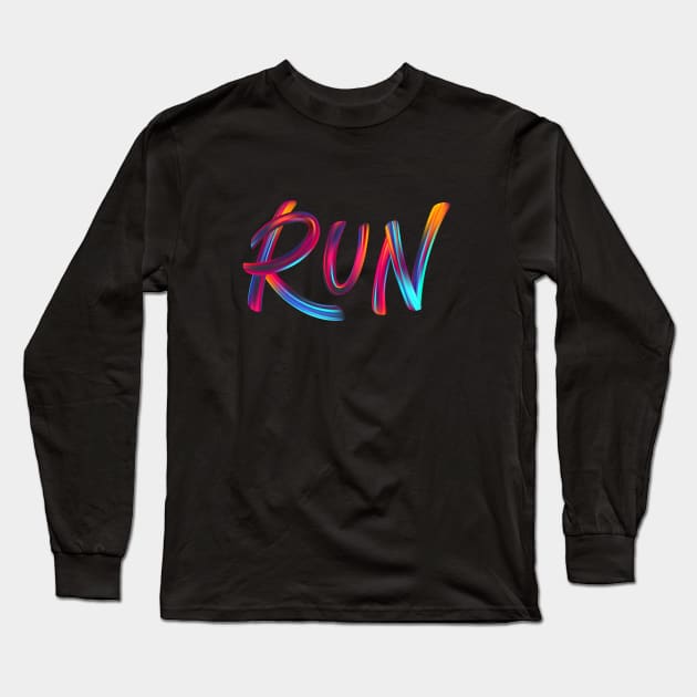 Run Tee Chicago Marathon Collection Long Sleeve T-Shirt by ThreadsVerse